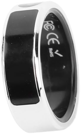 LICAEVEY Smart Ring for Women Men, IP68 Waterproof Health Fitness Tracker Ring med Touch Display, Fitness Ring Tracks Sleep/Steps/Sports Activity, Gest Control (#11)
