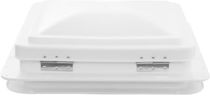 Ventana de techo RV de 42 x 42 cm, para caravana, con apertura de 14 x 14 pulgadas, color blanco, para caravanas, camiones, furgonetas