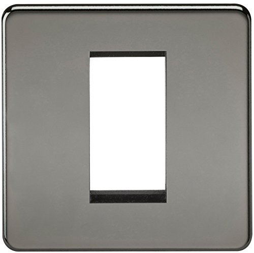 Knightsbridge SF1GBN Screwless Way Switch, Black Nickel
