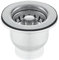 Taps2Traps™ 85mm Chrome Belfast Sink Basket Strainer Waste - Fits 60mm Hole