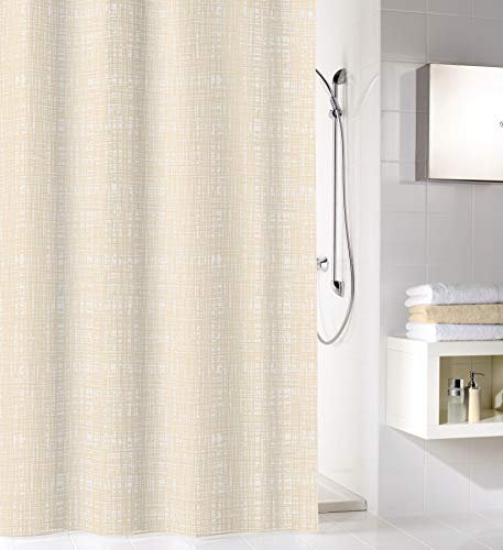 Kleine Wolke Linen Duschvorhang, 100% Polyester, Bast, 180x200 cm