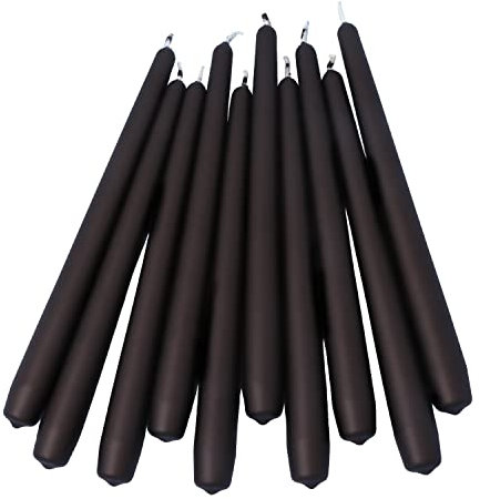 G Decor Confezione da 2, 10 o 20 candelabri alti Coraline, candele opache, colori misti, per chiesa, candele da cena, ideali per matrimoni e Natale (set da 10 pezzi)