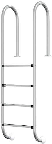 vidaXL Scala per Piscina 54x38x184,5 cm Acciaio Inox 304