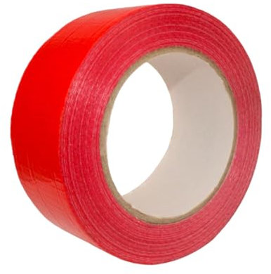 PROFIVENT.DE Universelles 48mm x 50m Wasserdicht Gewebeklebeband Panzertape Duct Tape Reparatur Klebeband Starke Klebkraft (Rot)