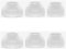 6pcs Silicone Ear Tips Earbuds fit For SONY WI-C400 WI-C300 C300 C400 Ear Tips Replacement Earcup Sleeve S/M/L In Ear Buds (Transparent White)