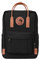 KALIDI- Mochila Unisex de Estudiante, Mochila Escolar del Ordenador Portátil 15 Pulgadas,Bolso Portátil Resistente Vintage, Negro