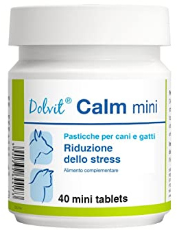 PETS Dolfos Dolvit Calm mini Natural Calming Supplement for Cats and Small Dog Breeds 40 mini tablets