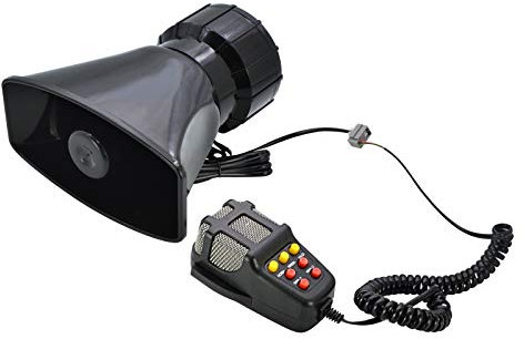 LncBoc 12V 100W 7-Ton-Sound Auto Sirene - 125db Fahrzeug Horn Mit Lautsprechersystem