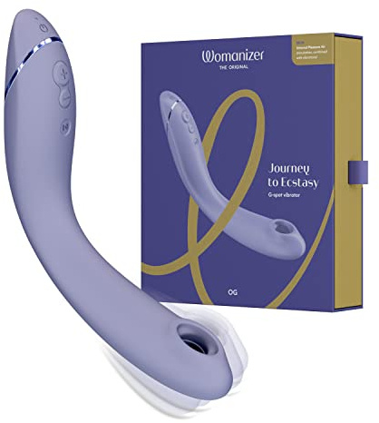Womanizer OG Vibratore Stimolatore Punto G e Clitorideo | Giocattolo Succhia Clitoride Vibrante Donna Coppie | Impermeabile | Lilla