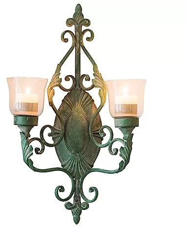 Wandkerzenleuchter, Metallleuchter, Wandkerzenhalter, Bauernhaus-Wandleuchter, Vintage-Kerzenhalter For Wohnzimmer, Flur, Garten