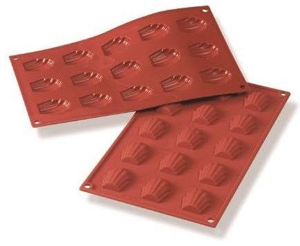 Siliconen Bakvorm Madeleine Mini 44x34x10mm (15)