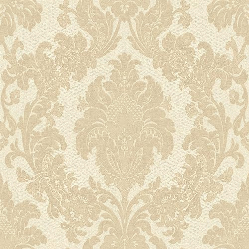 Belgravia Decor Ciara Damask Cream Wallpaper GB4408 - Italian Heavyweight