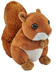 Wild Republic Pocketkins Eco Ardilla, Peluche, 12 cm, Juguete de Peluche, Hecho de Materiales Reciclados, Ecológico