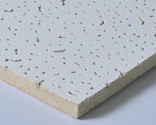 Akifix ITP ST13001.00.U Panneau de contre-plafond fixe en fibre minérale 600 x 600 x 1,3 CF 5.04 M² Lot de 14 pièces Ligne Star Tone