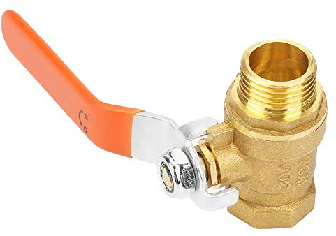 OUCRIY B Pipe Ball Valve Male and Female Thread 1/2 DN15 1/2 Inch Full Bore Shut-off Valve Pipe 12 x 6 x 5