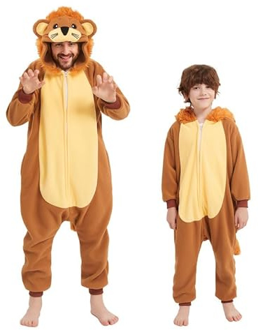 Udekit pyjamas med svans, djur sovdräkt, sparkdräkt, onesies, pyjamas, rock, nattkläder, cosplay, kostym, halloween, karneval, fest, apelsin, 4-6 år