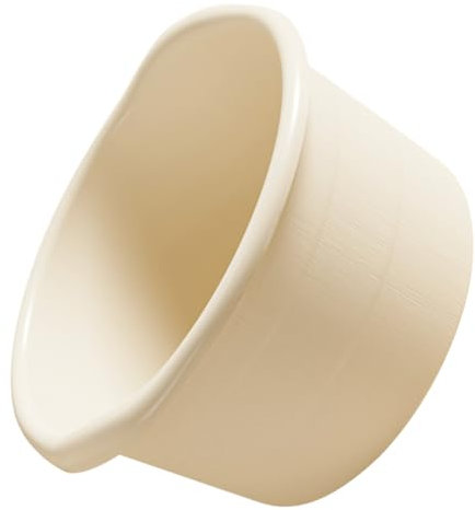 TEHAUX Seau En Plastique Épais Pour Trempage Des Pieds Avec Massage, Rehaussé Pour Les Mollets (couleur Crème)