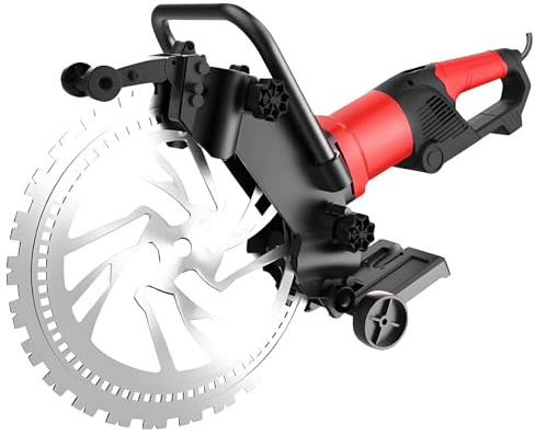 SHENGSHIYU Cortadoras de Hormigón con Bomba de Agua y 2 Disco de Diamante,Velocidad del Motor 3000 RPM,Profundidad máxima de Corte 300mm,8900W Corte Sin Polvo Hormigón para Hormigón,Ladrillo