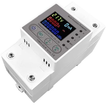 63A Interruptor Inteligente Con Contador De Energía, Medidor De KWh, Disyuntor Y Temporizador Con Protección Contra Sobretensión, Sobrecorriente Y Fugas, Reemplazo