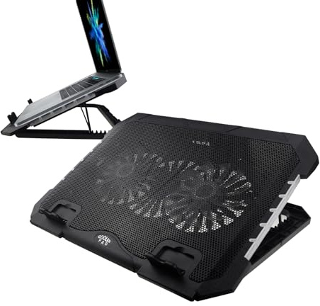 Bärbar datorkylplatta – justerbara RGB-lampor, laptop-kylare