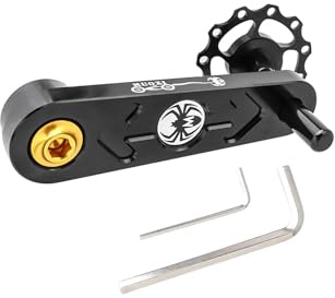 ICDKOYK Tensor de Cadena de Bicicleta una Sola Velocidad, convertidor Bicicleta, Herramienta conversión Ciclismo, Color Negro