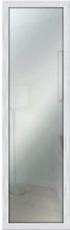 Lupia - Specchio da parete MIRROR SHABBY CHIC 38x121 cm colore Bianco, specchiera per camera da letto, soggiorno, ingresso, verticale o orizzontale