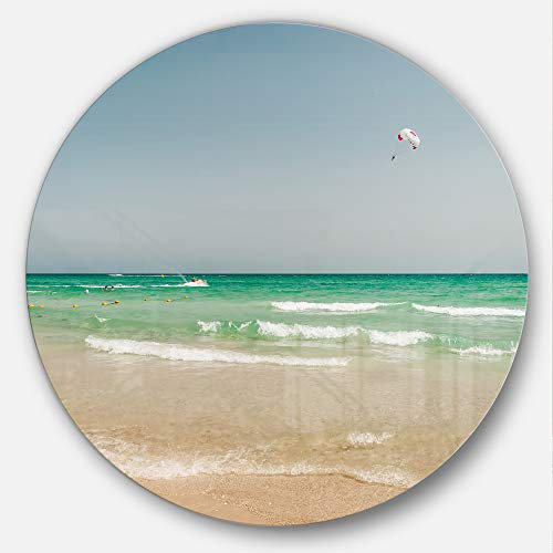 Designart Wanddekoration aus Metall, 28 x 28 cm, Rosa/Weiß, 11 Stück