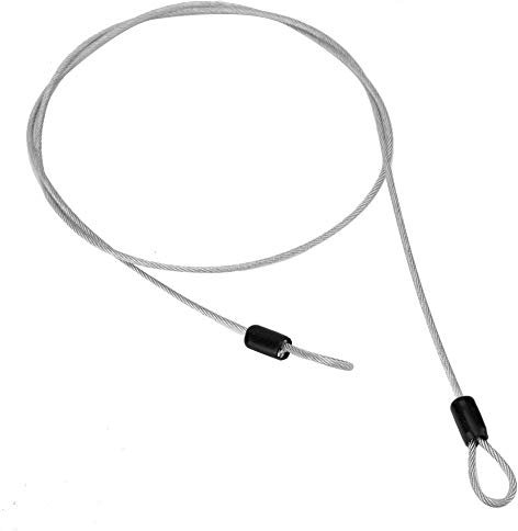 Candado de Seguridad Doble para Portátil, Cable de Bloqueo de Seguridad de Acero Inoxidable deDoble Bucle para Bicicleta,Cable de Bucle de Bloqueo de Scooter de Bicicleta(Plata)