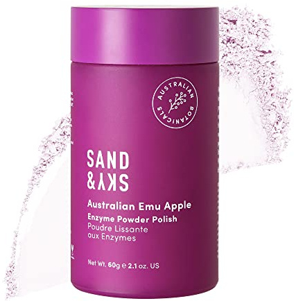 Sand & Sky Enzympeeling-Pulver mit Emu Apple aus Australien - Gesichtspeeling und Gesichtsreinigung mit Papaya-Enzymen, Jojoba-Öl & Vitamin C für Antioxidantien