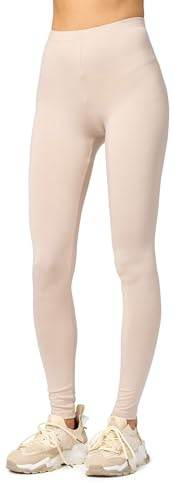 Merry Style Dam Långa Leggings MS10-143 (Beige, L)
