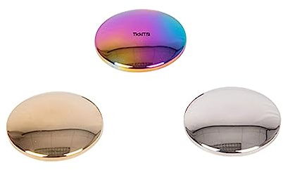 TickiT 72257 Sensory Reflective Sound Buttons, 6.5cm D,Gold