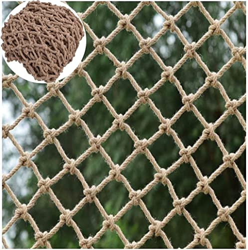 KACQIHTU Hemp Rope Net Kids Climbing Safety Net Child Safety Rope Netting Balcony Stairs Fence Garden Playground Protection Net Indoor & Outdoor Decor Rope Net
