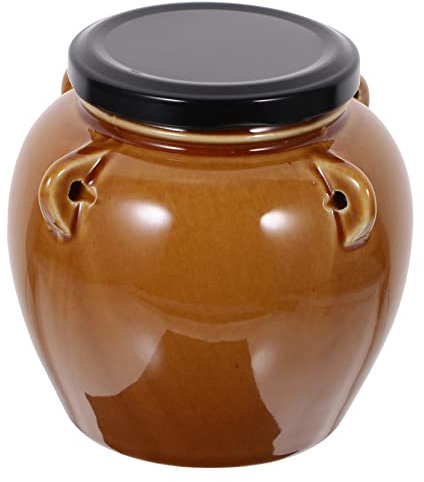 UPKOCH 1pezzi Contenitore Per Sottaceti in Ceramica Barattolo Da Cucina Contenitore Per Alimenti Resistente e Pratico Per Conservare Sottaceti e Altri Cibi Secchi