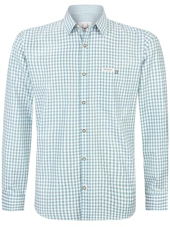 Stockerpoint Trachtenhemd Campos3 Camisa, petróleo, XL Hombres