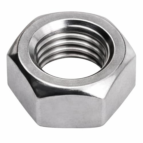 Sechskantmuttern M16 (DIN 934) | Edelstahl A2 V2A Inox rostfrei | Standard Sechskant Mutter | 50 Stück