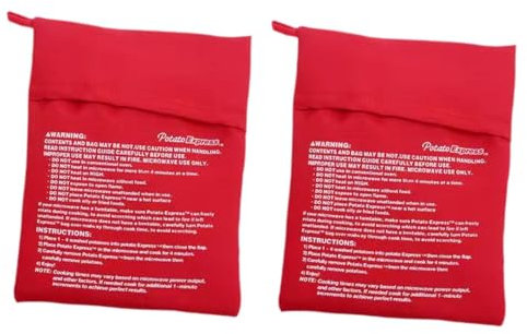 Fonowx Sacchetti per Patate Al Microonde Sacchetti per Cottura Patate Dolci Al Microonde Sacchetti per Cottura Patate Dolci Sacchetti per Arrostire Patate Do, L