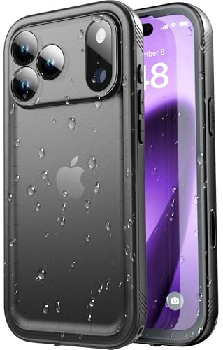 SPORTLINK for iPhone 17 Pro Max Case, IP68 Waterproof Military Protective Full Body Heavy Duty Shockproof 360 Sealed Dustproof with Camera Screen Protector Phone Cover for iPhone 17 Pro Max 6.9 Black