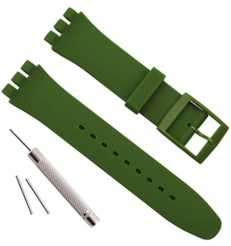 Bracelet de montre en silicone étanche 17 mm, 19 mm, 20 mm