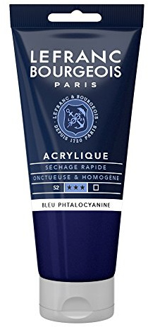 Lefranc Bourgeois Acrylique Fine Tube 80ml Bleu Phtalocyanine