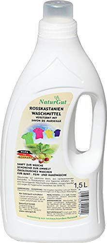 Rosskastanien Flüssig natur Waschmittel Rosskastanienextrakt mit Seife 1,5L mit Savon de Marseille