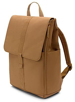 Bugaboo Mochila con Cambiador, Sostenible y Fabricada con Materiales Reciclados, Repelente al Agua, Fácil de Limpiar, Incluye Cambiador y Portabiberones Térmico, Caramel Brown