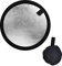 Riflettore Fotografico,30 cm 2 in 1 Riflettore di Luce Pieghevole Rotondo Multi-disco Traslucido, Accessori per Studio Fotografico, Fotografia esterna(Argento, Dorato)