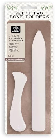 Stamperia - Bone Folders for Scrapbooks, Albums, Card Making, and Bullet Journals, Great for Creasing, Scoring, Bookbinding, and More, Perfect for Hobbies and Crafts (Set of 2)