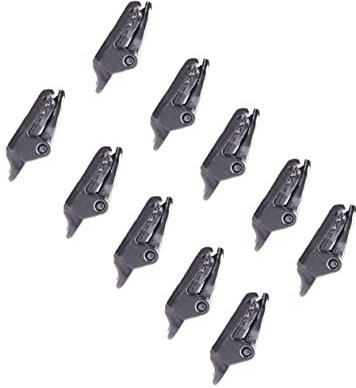 MUELODSIC 10 Piezas Estaca De Tienda Inflable Manos Clavijas para Cenador De Alta Resistencia Pabellón Ganchos para Colgar Trinquete Cerrar Clavijas De Tienda De Campaña Resistentes Black