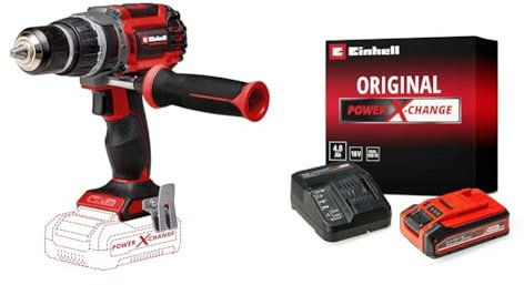 Einhell Professional Perceuse-visseuse à percussion sans fil TP-CD 18/70 Li-i BL-Solo Power X-Change (18 V, moteur sans charbon, 70 Nm, percussion, mandrin 13 mm) Avec Batterie 4,0Ah PLUS et Chargeur