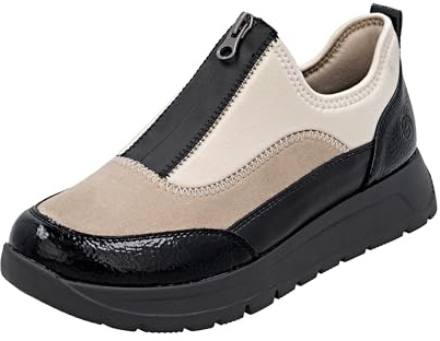Remonte Baskets Basses D2V01 pour Femme, Beige, 44 UE, Beige, 44 EU