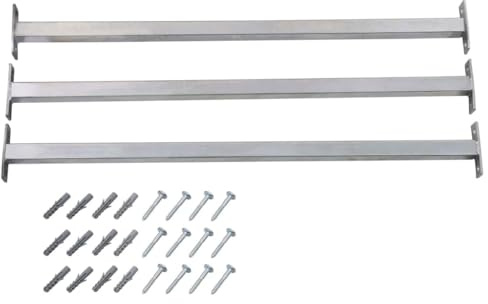 Emmtore 3X Barra de Seguridad Ajustable para Ventana Reja Barreras Puerta Entrada Protector Propiedad Hogar Doméstico Cerradura Antirrobo