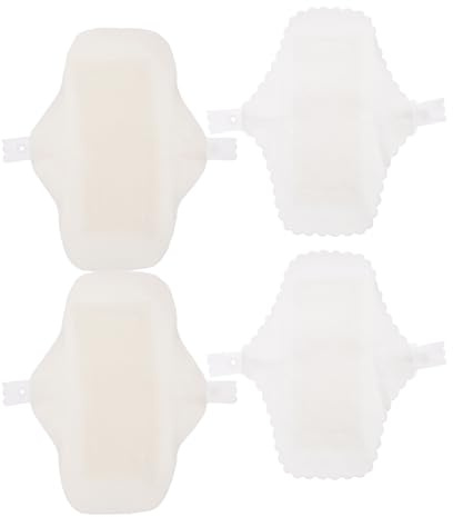 HONITANO Compresas Reutilizables de Algodón para Menstruación, 4 Piezas Lavables y Transpirables Capa de 18 Cm para Cuidado Femenino