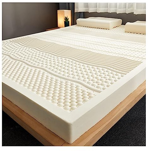 7 Zone 3/4 Inch Soft Natural Premium Latex Mattress Topper Queen,Hotel Premium Futon Mattress Topper,3in,180x200cm(71x79in)