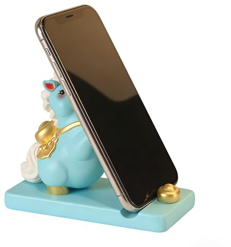 Gcerfby Simpatico supporto per cellulare, design a cavallo, supporto per cellulare, per ragazze, adolescenti, bambini, donne, casa, tablet, calza della Befana, compleanno, Natale